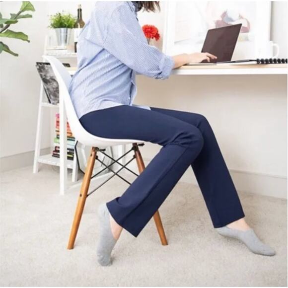 Betabrand Dark Navy Bootcut Dress Yoga Classic Trouser Pants - Picture 3 of 11